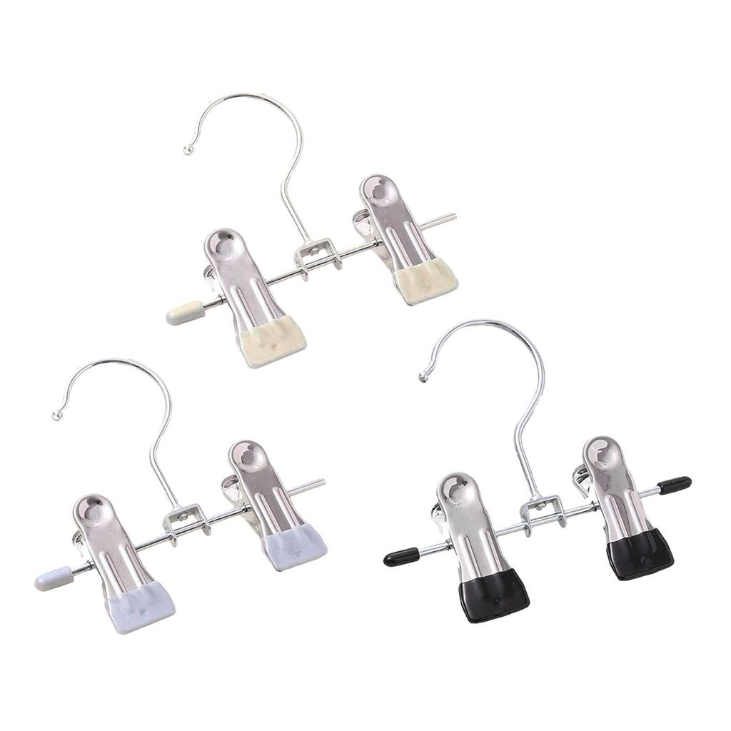 5 Pieces Boot Hangers Clips, Stainless Steel Clothespins, Traceless Clothes Pins Laundry Hooks