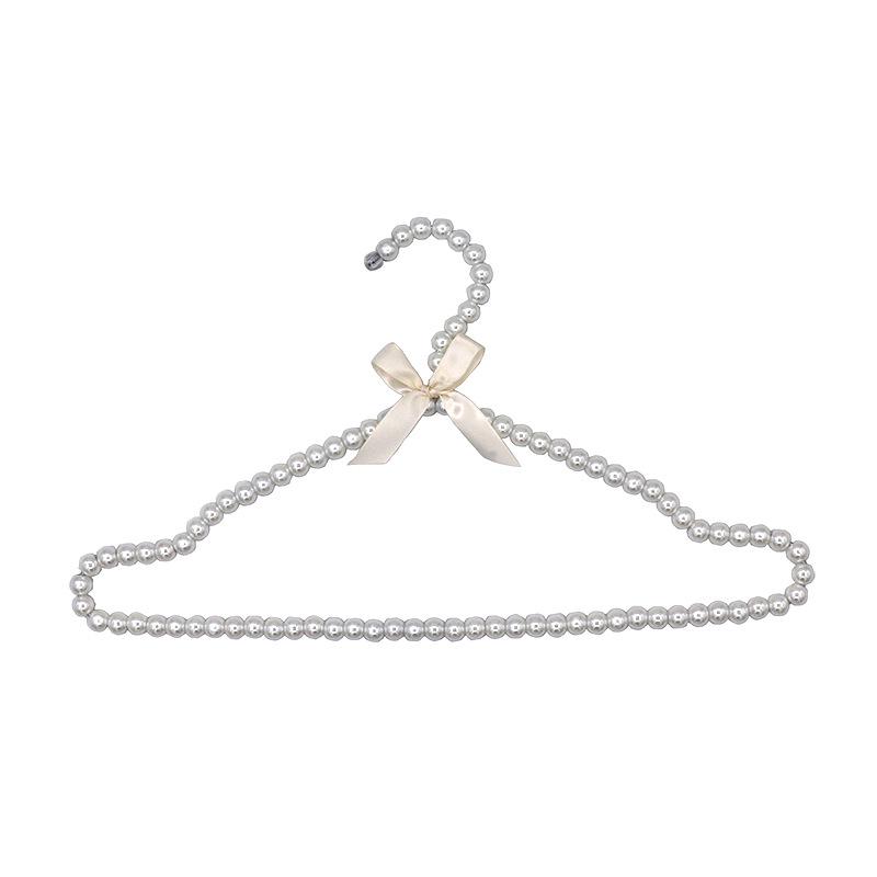 

1/2 шт. Пластиковые 35 см 40 см Вешалки для одежды с жемчужными бусинами и бантом, Свадебные, для детской и взрослой одежды, Органайзер для хранения, Экономия места, Сушилка 1PCS 35CM Kid