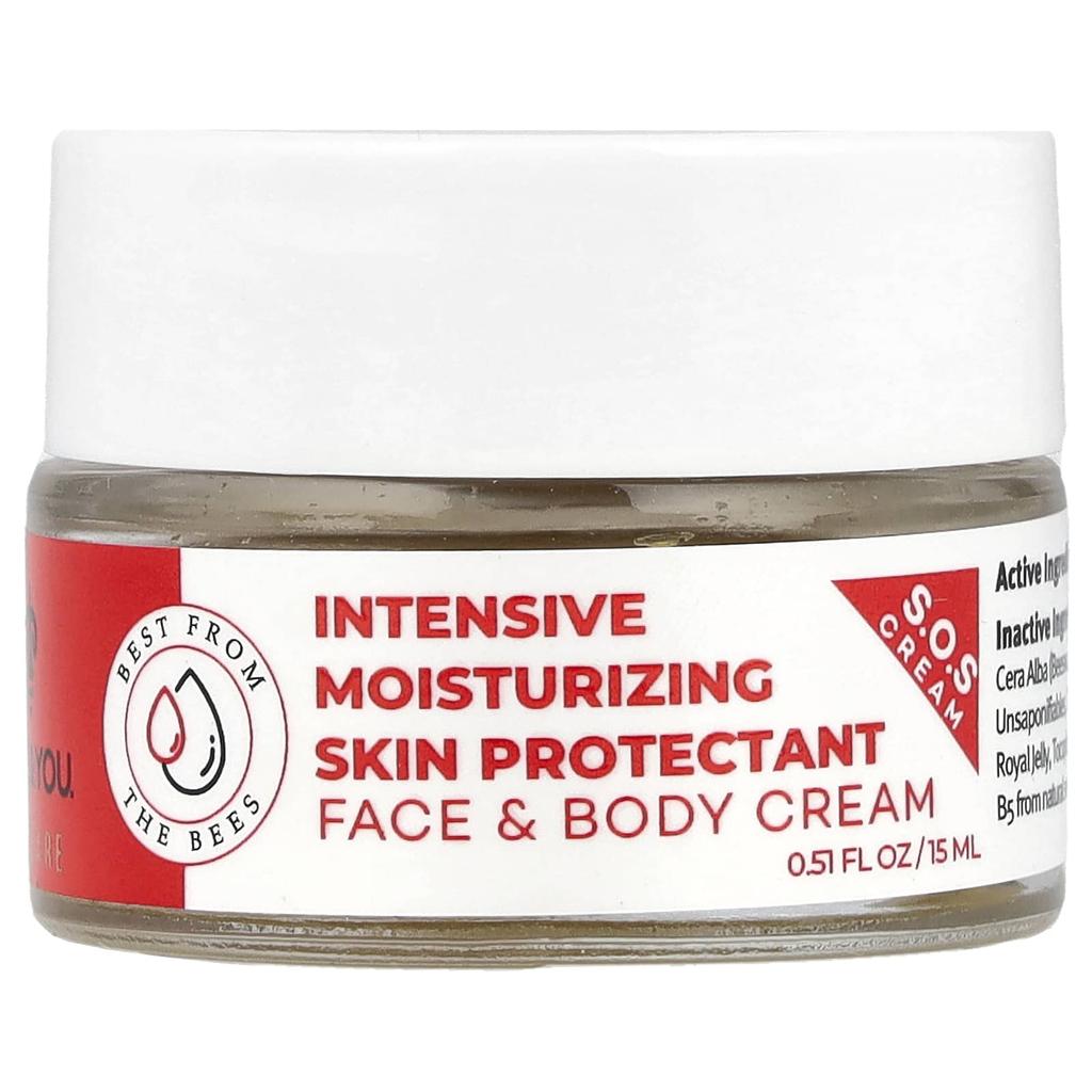 Bee & You, Intensive Moisturizing Skin Protector Face & Body Cream, 15Ml(0.51Fl Oz)