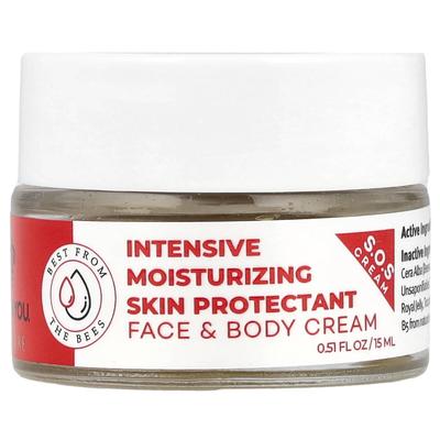 Bee & You, Intensive Moisturizing Skin Protector Face & Body Cream, 15Ml(0.51Fl Oz)