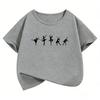 Dance Girls Fashion T Shirts Short Sleeve Kids Childrens Tshirt Girls Summer Spring Casual Top Tee Shirt