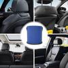 Car Leather Trash Can Elegant PU Leather Car Garbage Bin Automobile Road Trip Storage Seatback Tissue Phone Holder Box For