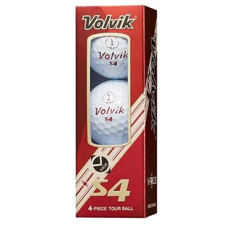 

volvic golf ball S4 21 white sleeve (3 pieces included) VOLVIK WHT FF