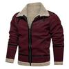 Order surge new thick woolen men's coat long coat wish imitation leather velvet casual