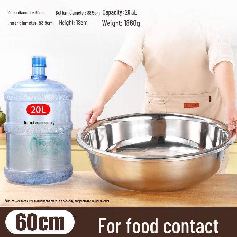 HANDUNYOU Food-Grade Thick Stainless Steel Basin