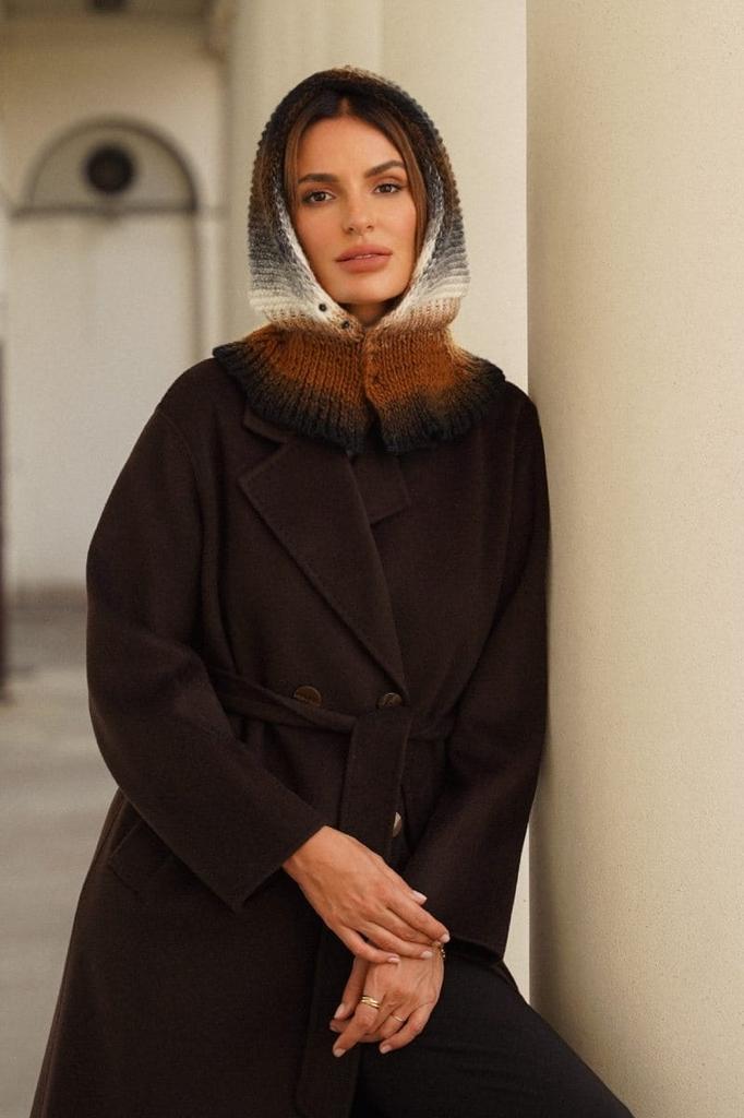 Balaclava Hood with Snaps, Cameo-Virginia Red