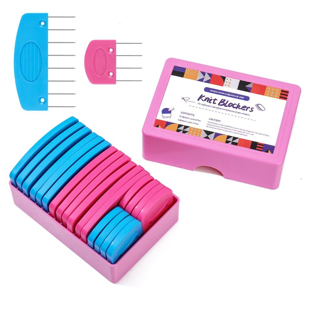 

Rust-Proof Knitting Blockers Set Stainless Steel Durable Blocking Combs Multiple Sizes Knitting Sewing Tools Crocheting Supplies
