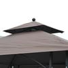 2.5 x 1.5m BBQ Tent Canopy Patio Outdoor Awning Gazebo Party Sun Shelter - Coffee