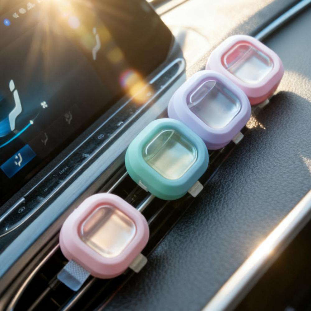 1pc Car Aromatherapy Breathable Film Air Conditioning Vent Clip Long-Lasting Odor Removal Inside The Cars Decorative Accessories