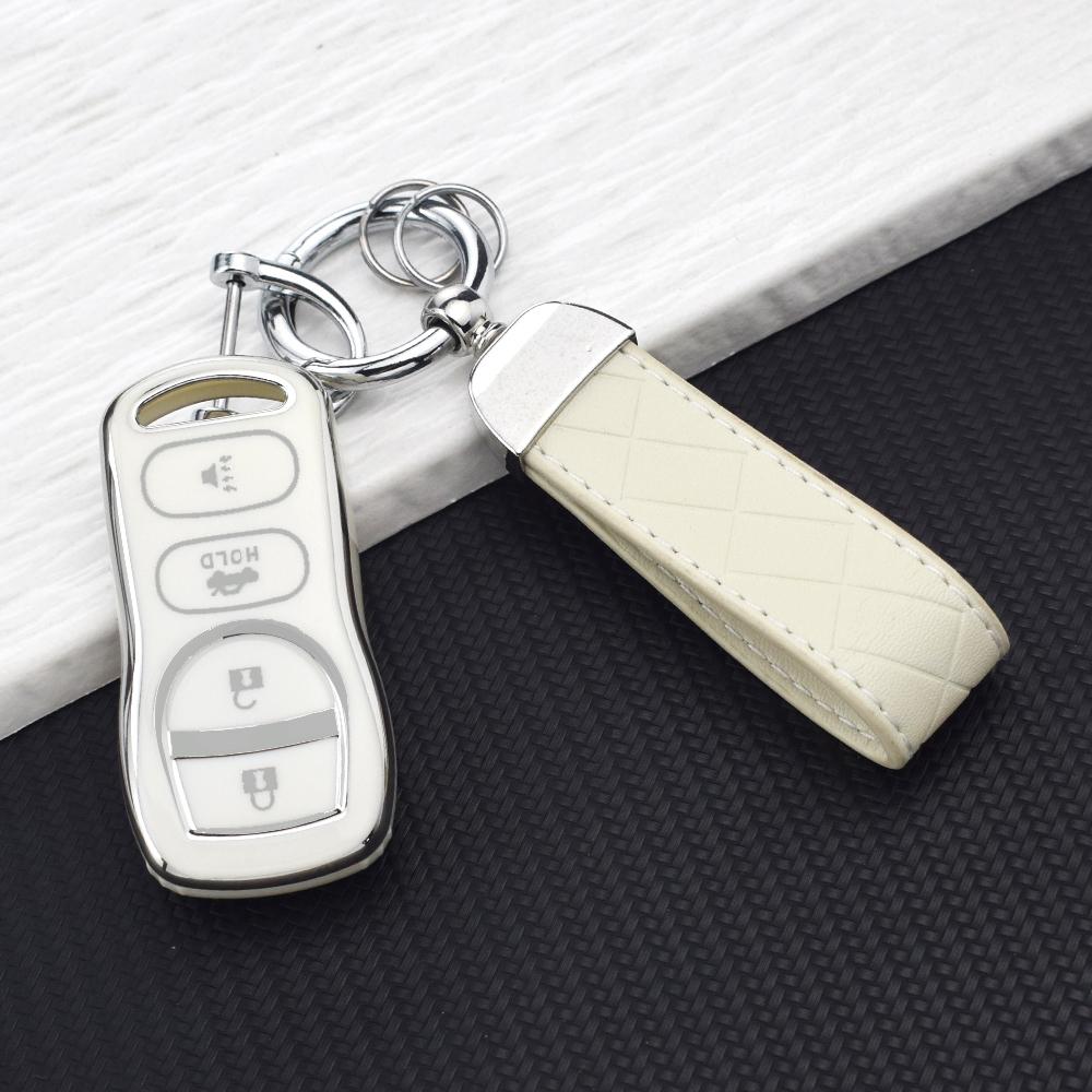 Premium Soft TPU Key Case for Nissan Altima Sentra X-trail Frontier Maxima Armada Tiida for Infiniti QX56 FX35 JA60 Keychains