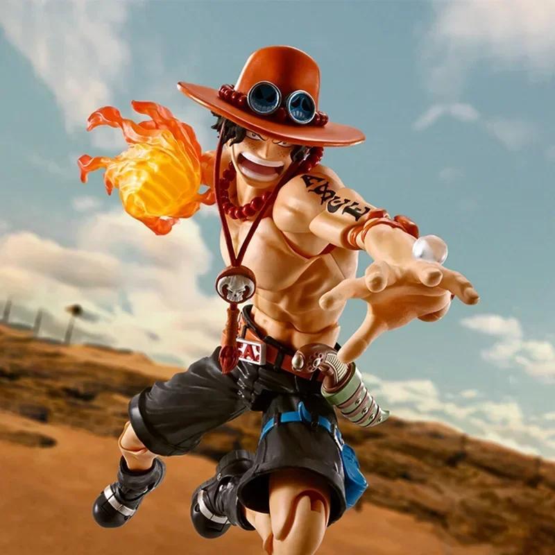 Nouvelle SHF S.H.Figuarts PORTGAS.D.ACE POING DE FEU Figurine Modèle Fini Anime Jouet d'Action Cadeaux pour enfants ENSEMBLE SOLDAT