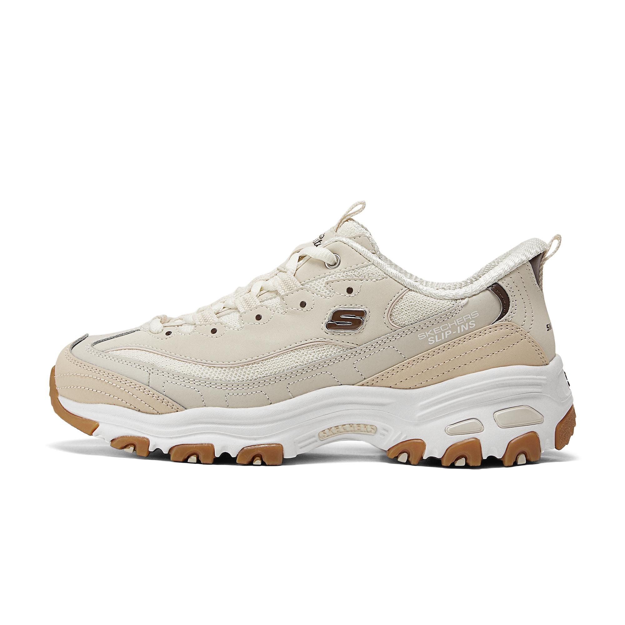 Skechers DLites 1.0 Comfortable Versatile Bear Sneakers Women sneakers Light-Brown 150537-NTTP 35