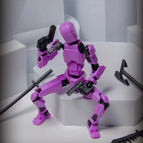 3D-gedrucktes, bewegliches Puppenmodell mit mehreren Gelenken, komplett montierte Actionfigur, Dummy-Roboter, Anime-Figuren, Zappelspielzeug für Jungen, Sammler, Desktop-Dekorationen