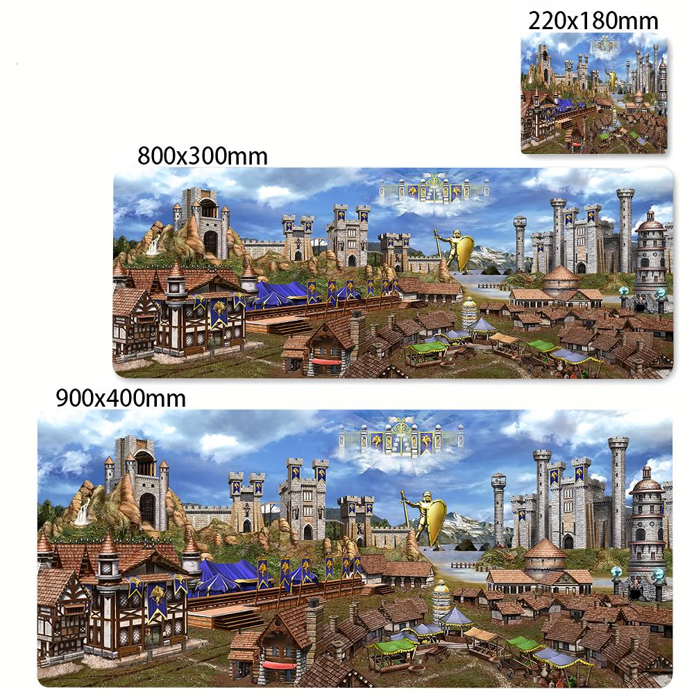 Eroi dell'Anime di Might and Magic 3 Mappa HD Mouse Pad Accessori per Laptop 400x900mm Tappetino per Tastiera da Gioco Protezione Scrivania Deskmat Tappetini