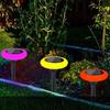 Solar Led Garden Lights Colorful Solar Ground Lights Waterproof Landscape PathWay Floor Lamp Outdoor Decoration Lighting Lantern