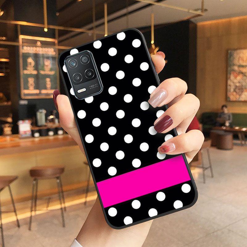 Red Black Gold Polka dots Dot Phone cover For oppo Realme 8Pro 6PRO 6i 7pro 9i 9pro C11 C21Y C21 C25Y C25S C3 Q3S XT Cases coque