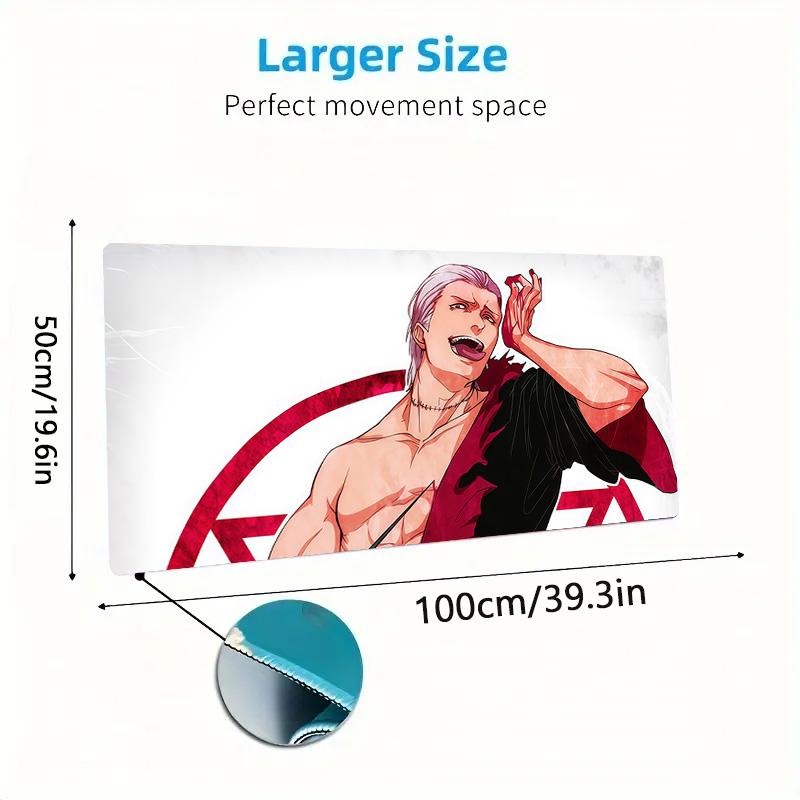 Hidan Akatsuki Outfit Print Cushion Non-slip Laptop Tablet Big Mousepad XXL Mat Mini PC Playmat With Lock Edge