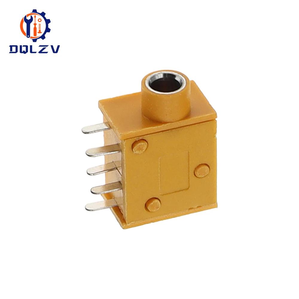3.5MM Audio Headphone Jack Connector PJ-325 Stereo Audio Earphone Connectors 3.5 PJ-325 Audio Jack Socket Multicolor 5PCS жёлтый