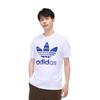 adidas Originals Logo Print Round Neck Short Sleeve T-Shirt Unisex Tops White AY8281