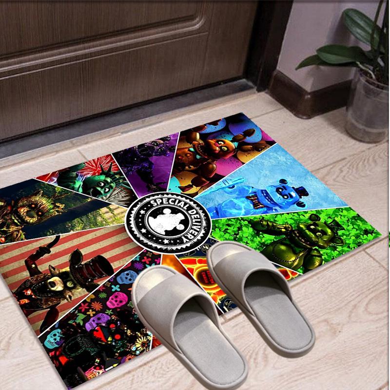 Five Nights at Freddy's Pattern Rug, Indoor/Outdoor Mat, for Picnic, Gameroom, Bedroom, Office, Living Room, Home Decor Carpet, Birthday Gift