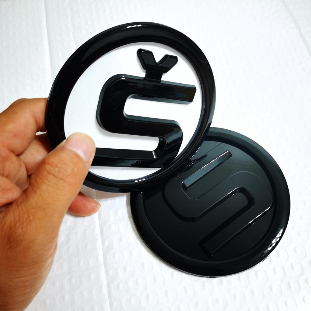 Engine Hood Badge Sticker 110mm S Emblems Sticker For SKODA SUPERB OCTAVIA KODIAQ KAMIQ SCALA FABIA ENYAQ Skoda Hood Sticker