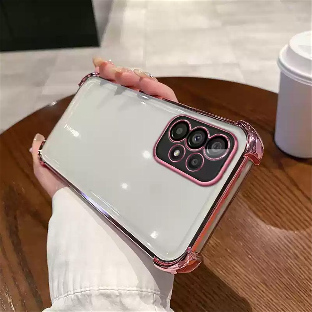 Luxury Shockproof Phone Case For Samsung A13 A23 A33 A53 A73 A12 A22 A32 A52 A52S A51 A02S A03S Core Clear Silicone Bumper Cover