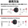VISPREA EVA 35mm for Shimano and Daiwa Power Replacement Ball Knob with YU270 Knob, Round, Reels, Screws, (Silver Lid)