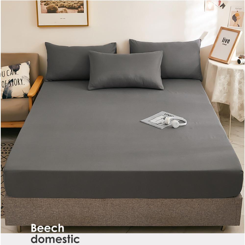 Summer Washed Cotton Fitted Sheet Set, All-around Wrap Mattress Cover, Baby Friendly Single Bed Sheet Mattress Protector