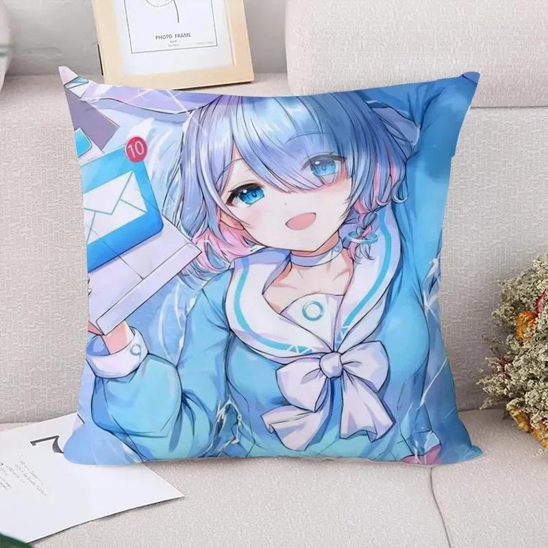 Cushion Covers for Bed Pillows Blue Archive Decorative Pillowcase 40x40 Body Pillow Cover 45x45 Pilow Cases Fall Decor Sofa Home