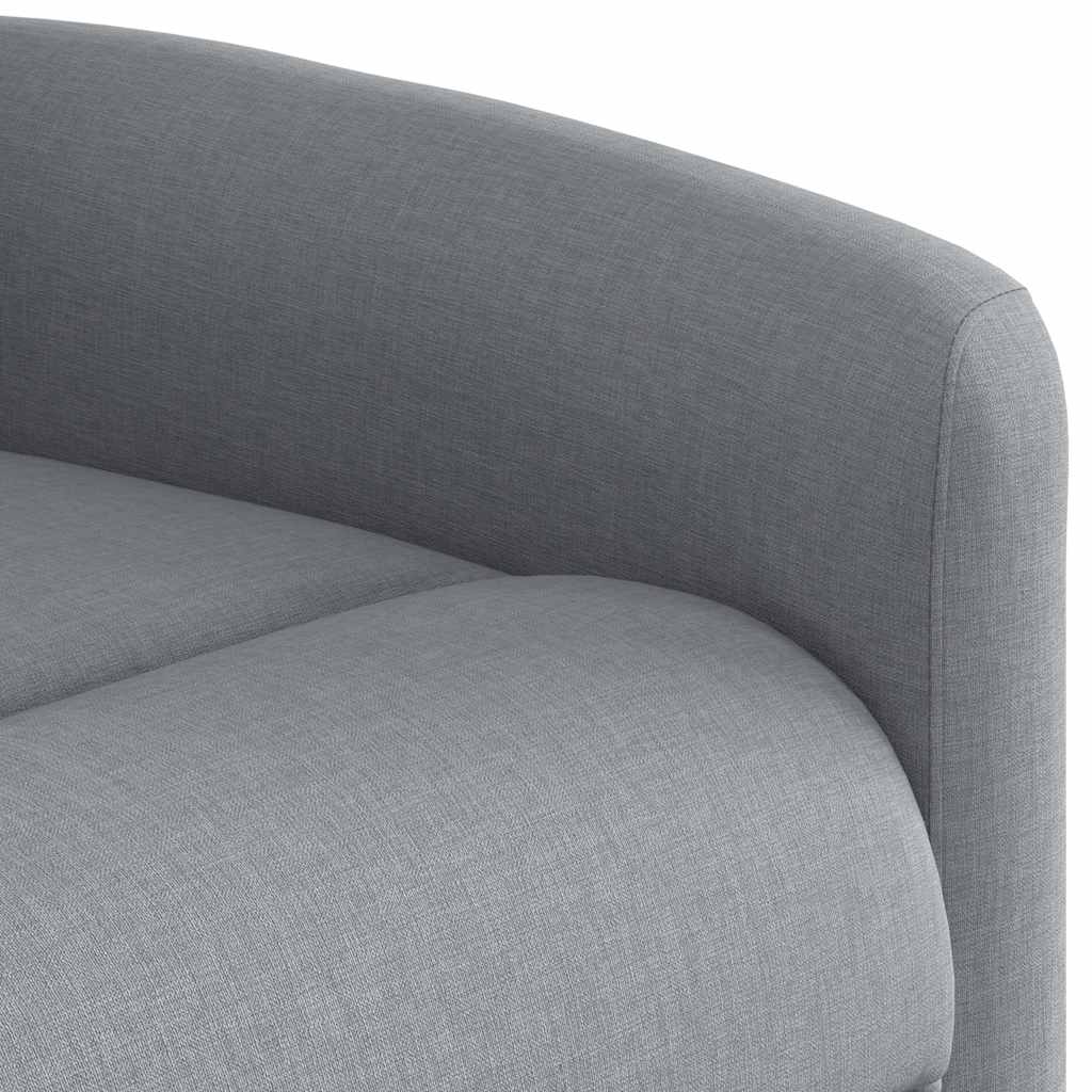 Relaxation Armchair Light Grey Fabric