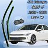 Front Wiper Blades Set For VW GOLF 6 2009-2012 Windshield Windscreen Window Brushes 24"+19" Silent Upgrade