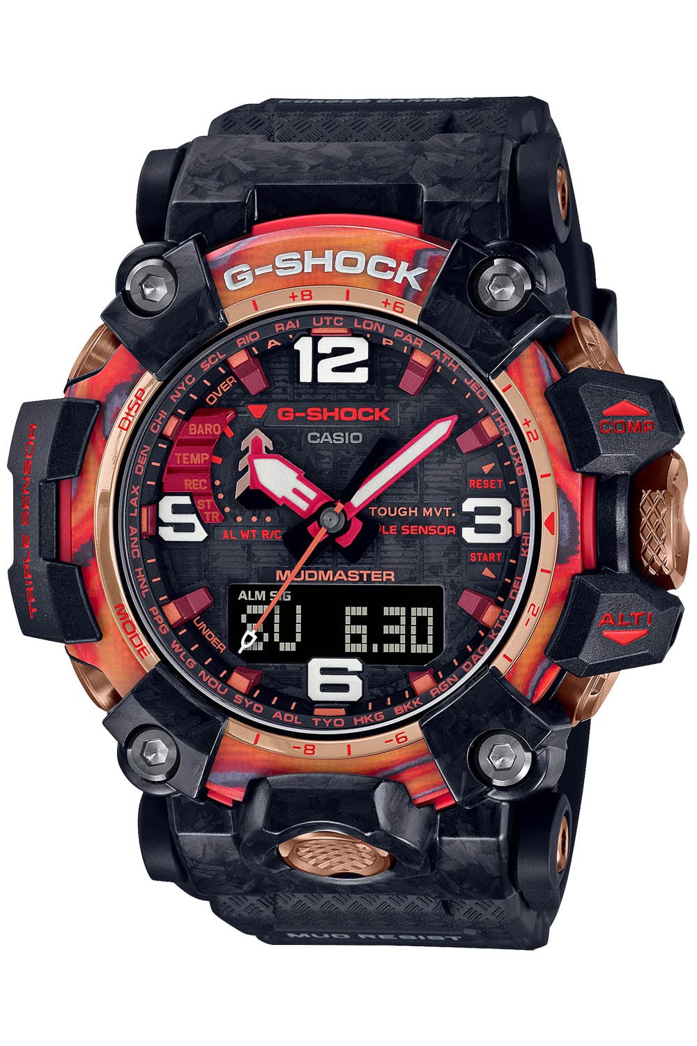 

[Casio] Годинник G-Shock [] Radio Solar G-SHOCK 40th Anniversary Flare Red MUDMASTER GWG-2040FR-1AJR Чоловічий чорний