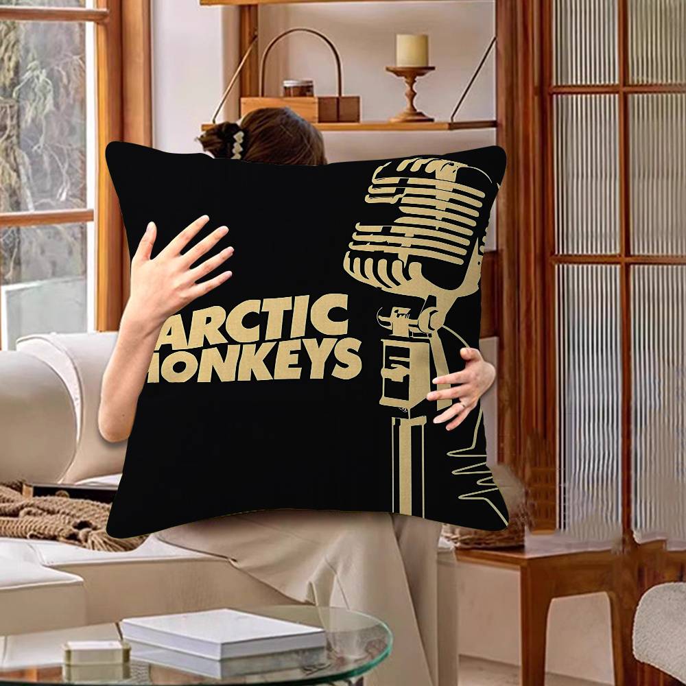A-Arctic M-Monkeys Rock Band Cushion Cover Car Throw Pillow Case For Sofa Car Christmas Gift 40X40Cm 45X45Cm