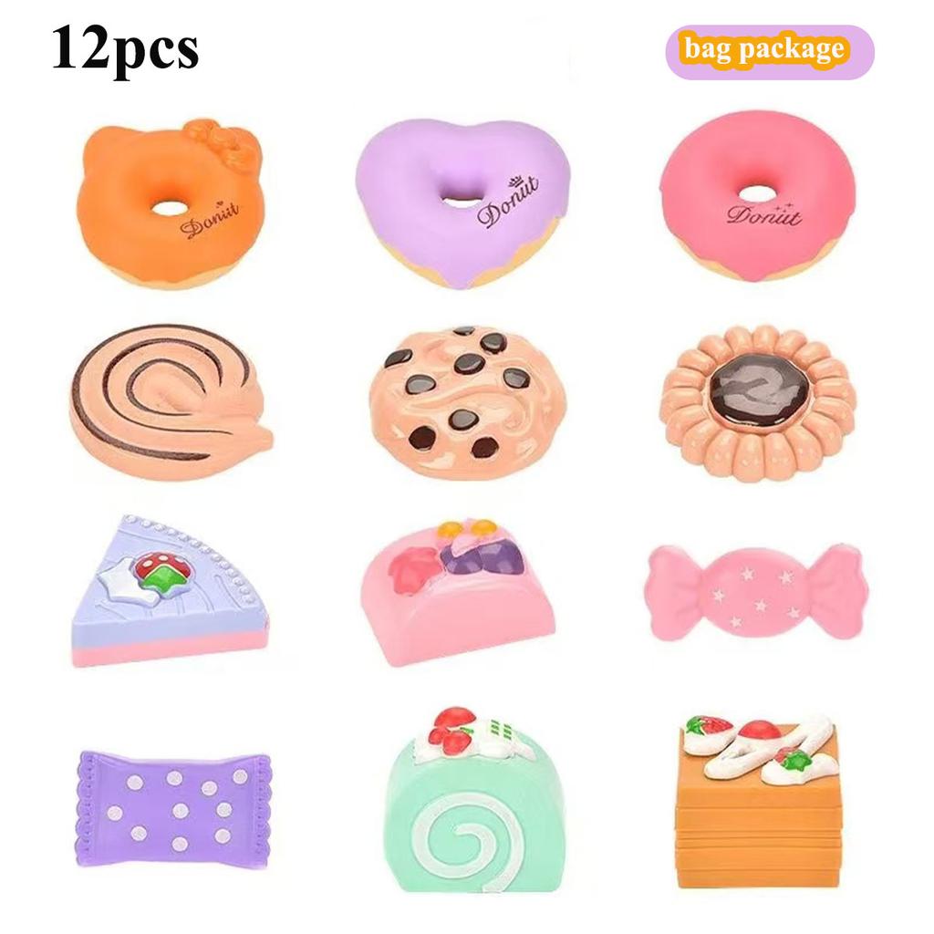 Kids Tea/Pastry Set Toy Simulation Pretend Play Food Playset For Children Montessori Toddler Children Gift Kitchen Girl