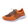 Foreign trade women's flat-bottomed casual sports single shoes 2025 new round head large size lace-up fashion mesh shoes