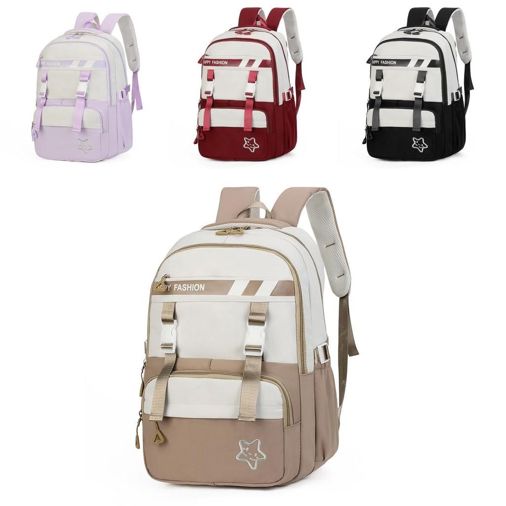 Minimalist Backpack Style Outdoor Leisure Travel Bag Large Schoolbag Capacity