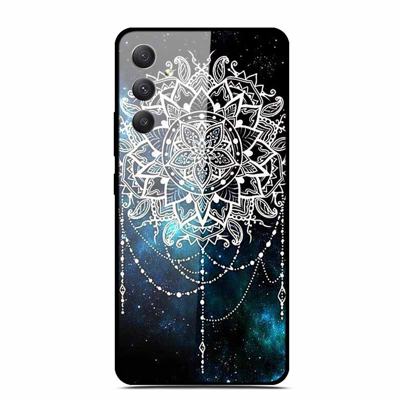 Tempered Glass Cases For Samsung M35 5G Case GalaxyM35 Painted Hard Back Fundas for Samsung Galaxy M35 5G Back Cover Protection