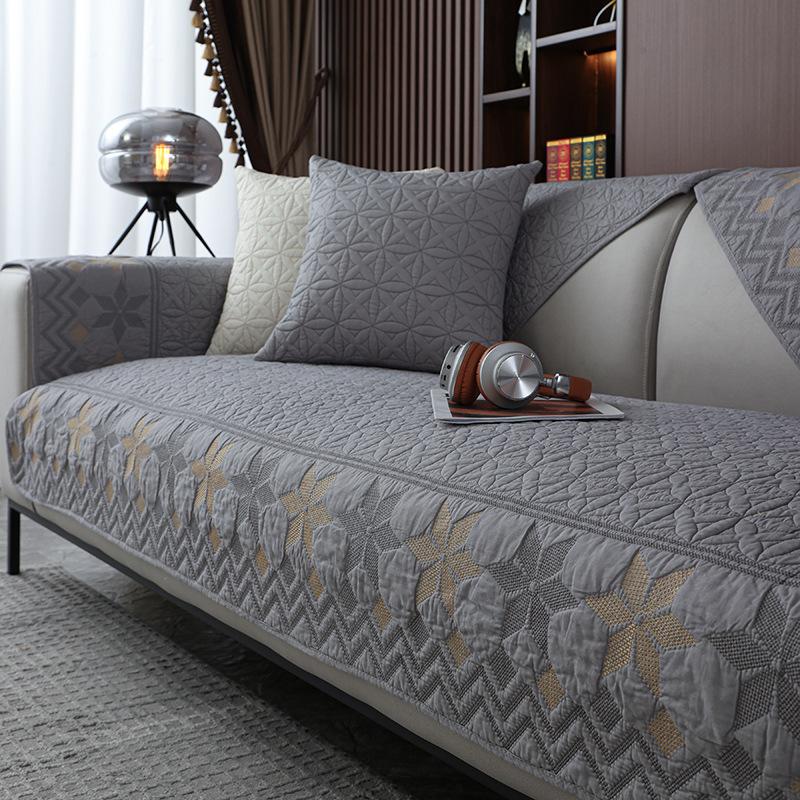 

Новый защитный чехол для дивана в богемном стиле для гостиной, эластичный диван, подушка, коврик, чехлы для диванов, утолщенный плюшевый стул, диван, полотенце, домашний декор 30x50cm pillowcase светло-серый