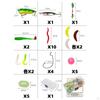 40 Pieces Fishing Baits Tackles Set Artificial Gears Jigs Accessories