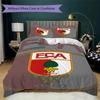 FC Augsburg Pattern Bedding Uilt Set Uilt Cover Pillowcase Home Decoration Birthday Gift (1 * Duvet Cover + 2 * Pillowcase Without Core)