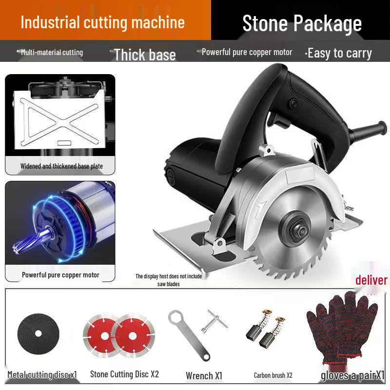 Multifunctional Handheld Cutting Machine: Marble, Stone, Tile & Wood Electric Saw
