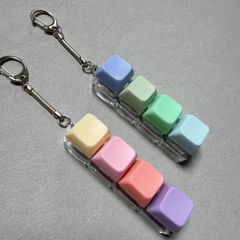 Unzip shaft body Quiet mute keycap Decompression mechanical keyboard Quiet shaft Soft keychain Unzip button