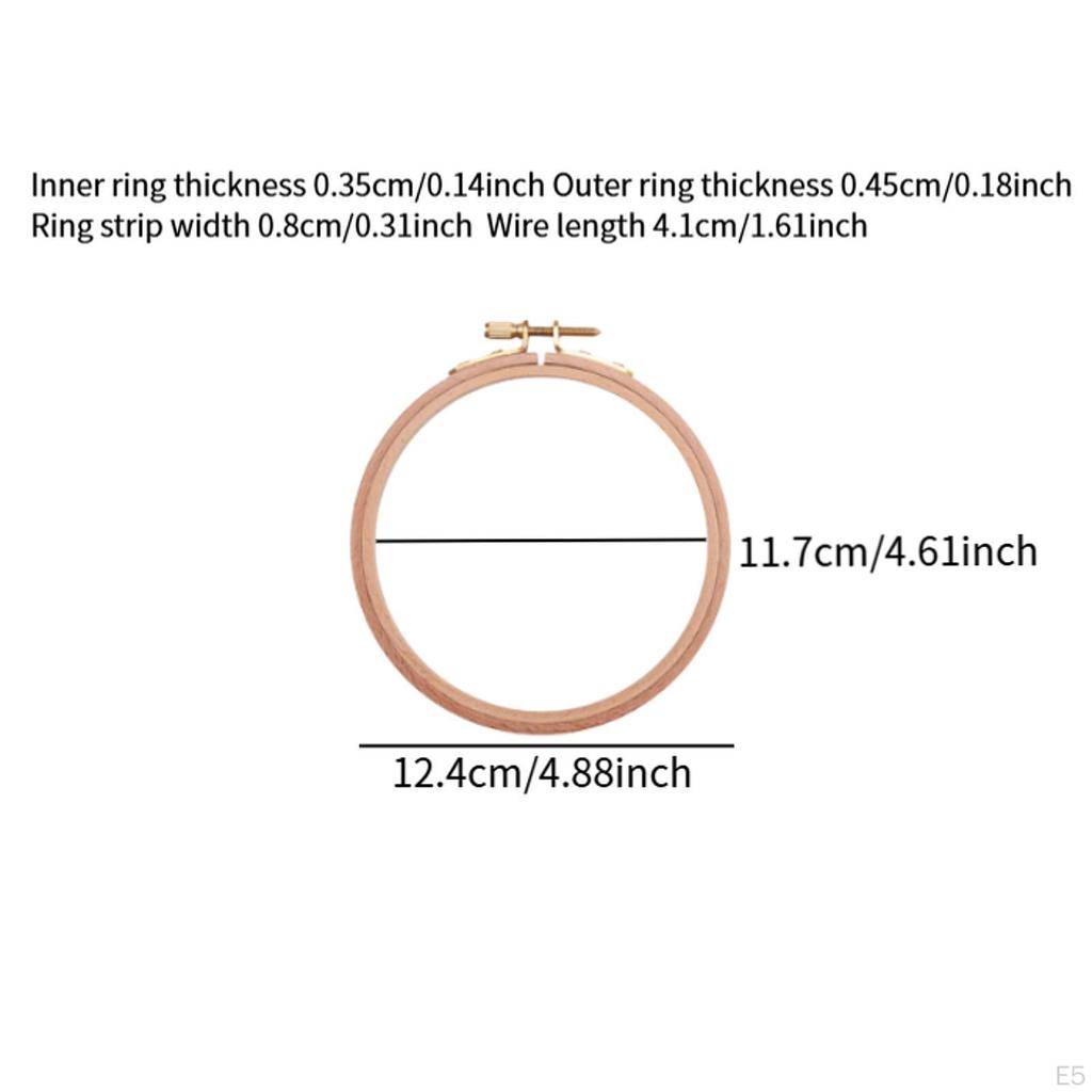 Round Embroidery Hoop Sewing Tool Cross Stitch for DIY Craft 3 Inch
