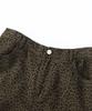 Tonsle Washed Leopard Bermuda Pants Brown