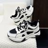 Thick-soled dad shoes autumn and winter new sports and leisure single shoes students increase height and look thin