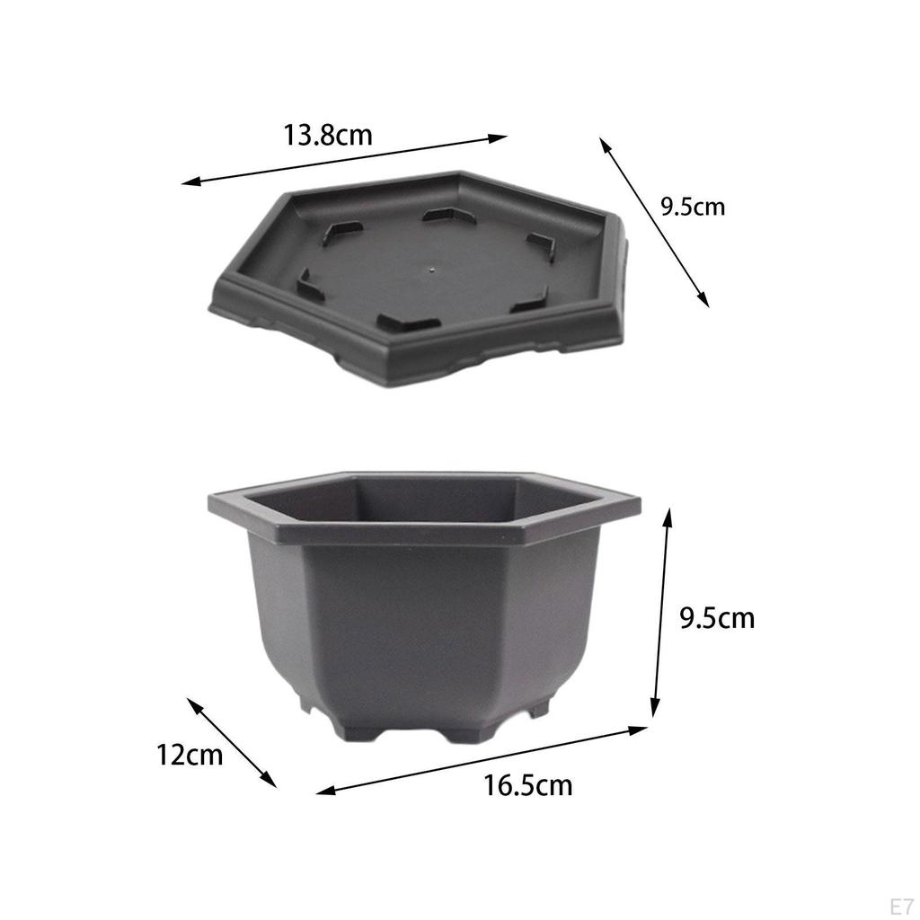 Durable Plant Pots with Tray for Indoor and Outdoor Use