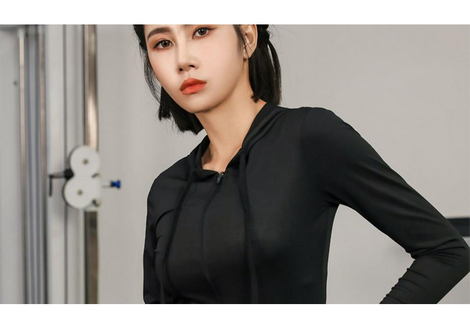2022 Women's Quick-Dry Breathable Sports Jacket - Elastic Fitness Long Sleeve for Running & Yoga