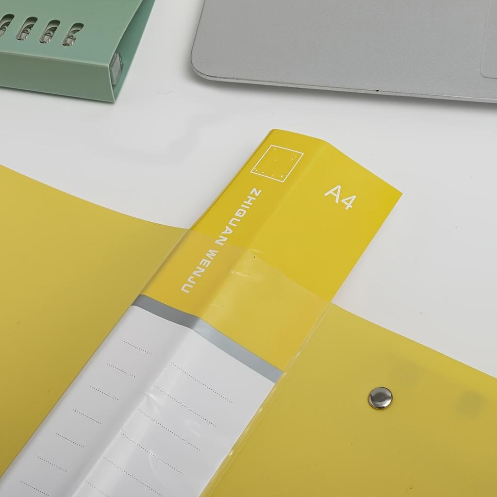 1pcs Colorful A4 Document Folders - Dual Clip Office Organizer for Contracts, Sheet Music, Certificates & Portfolio Storage