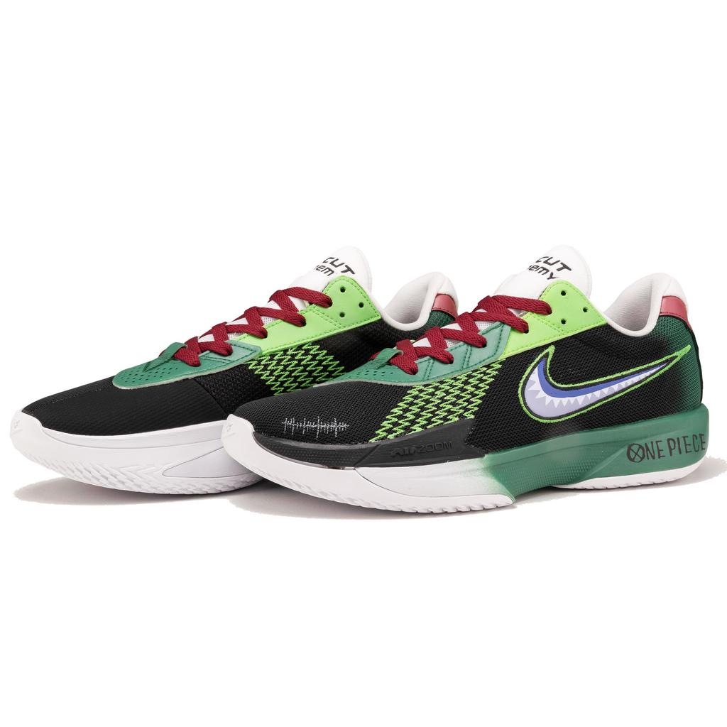Nike Air Zoom G.T. Cut Academy Fabric Abrasion Resistant Abrasion Resistant Low Top Basketball Shoes Unisex Black Green FB2598-003(TeamF-)
