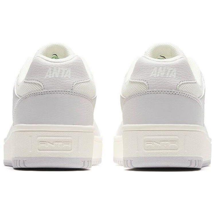 Anta Slip Resistant Low top Skateboard Shoes Men's White Gray 912348068-6